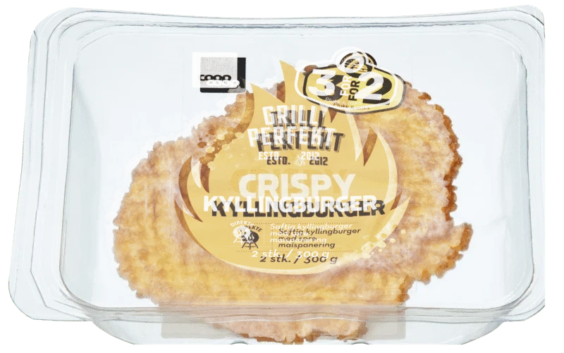 Coop Crispy Kyllingburger 300g