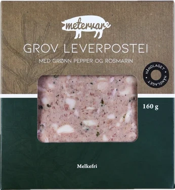 Grov Leverpostei - med Grønn Pepper og Rosmarin