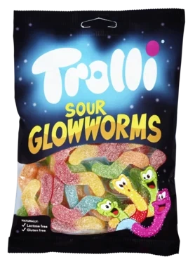 Sour Glowworms 200g