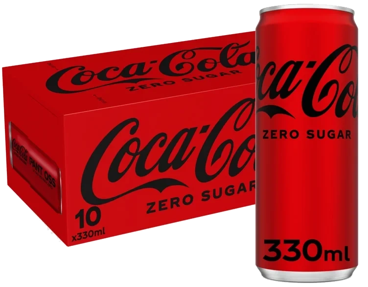 Coca-Cola Zero 0,33lx10 boks Sleek