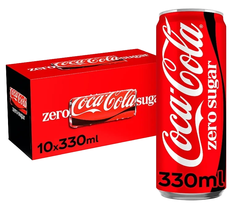 Coca-Cola Zero 0,33lx10 boks Sleek