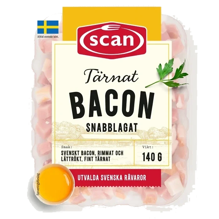 Bacon Tärnat 140g Scan