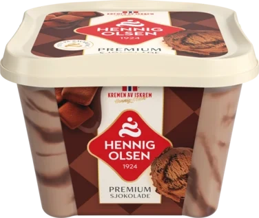 Premium Fløteis Sjokolade 0,8l Hennig-Olsen