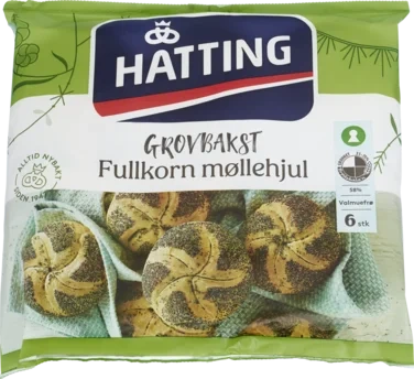 Møllehjul Fullkorn 420g Hatting