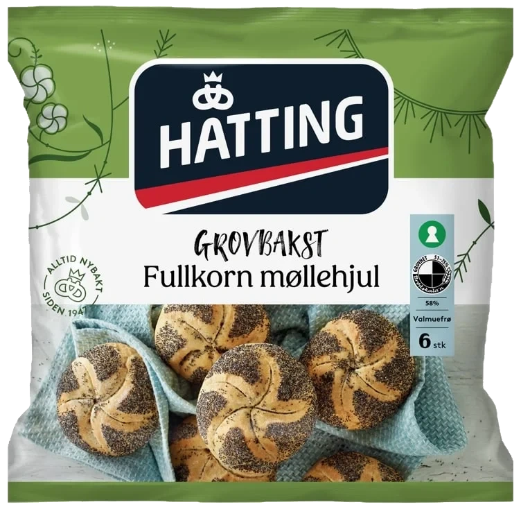 Møllehjul Fullkorn 420g Hatting