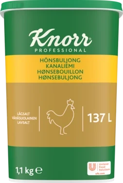 Hönsbuljong lågsalt