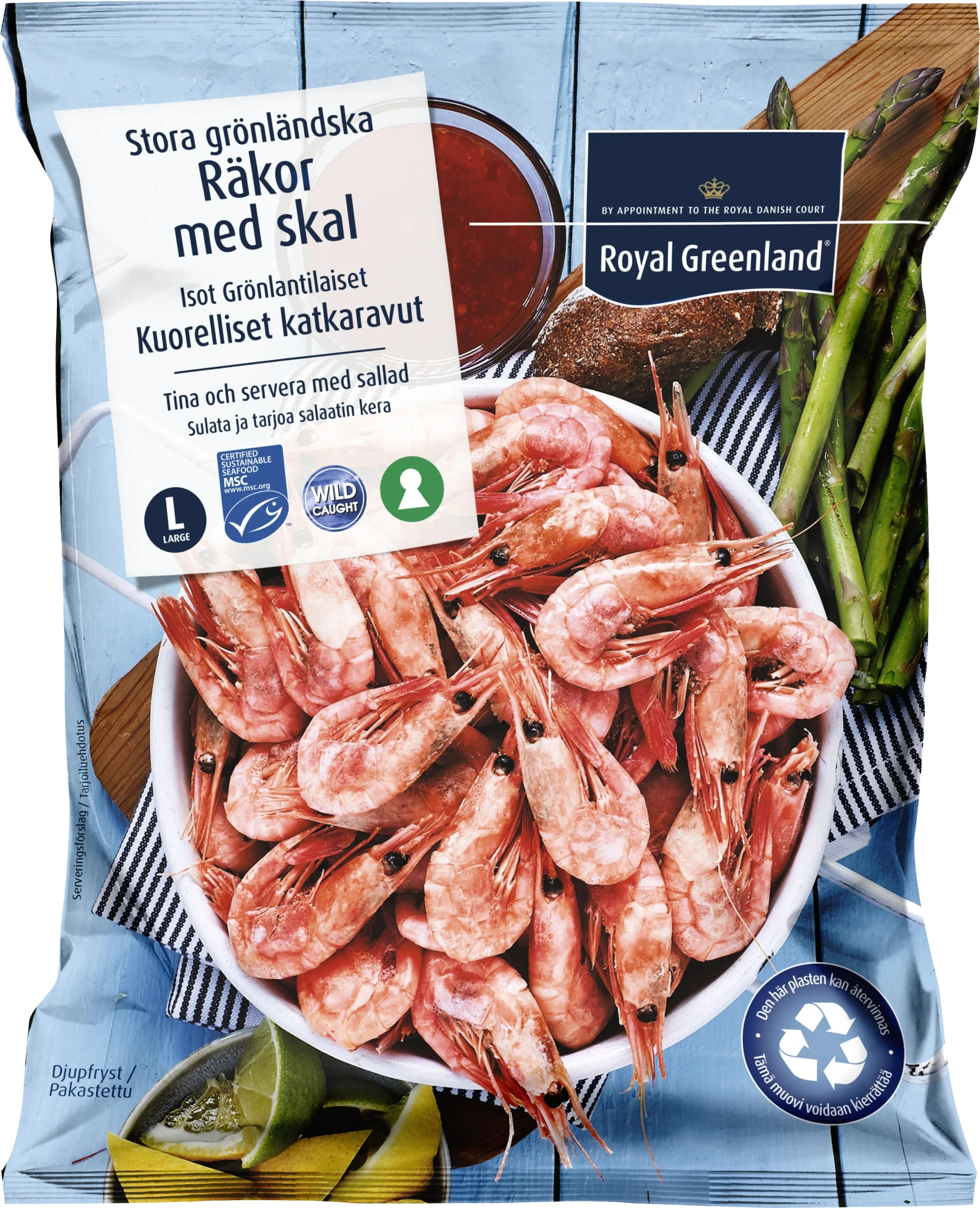 Räkor med skal L