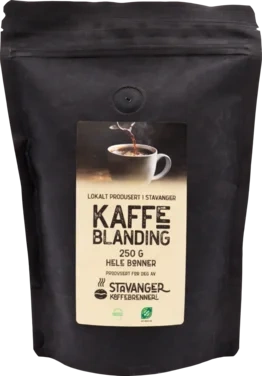 Stavanger Kaffebrenneri Kaffeblanding Hele Bønner 250g