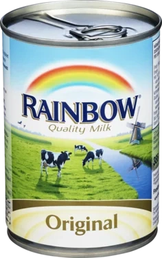 Usøtet Kondensert Melk Orginal 410g Rainbow