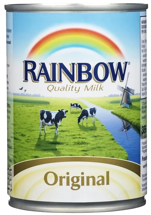 Usøtet Kondensert Melk Orginal 410g Rainbow