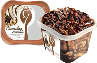 Croccantino Al Cioccolato 1l G7 Ekte Italiensk Iskrem