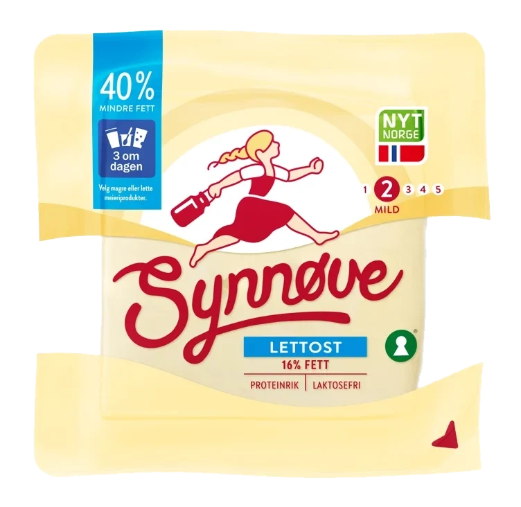 Gulost Lett 16% 480g Synnøve