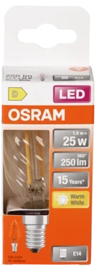 Led Lyspære cl Bw 25 E14 Klar