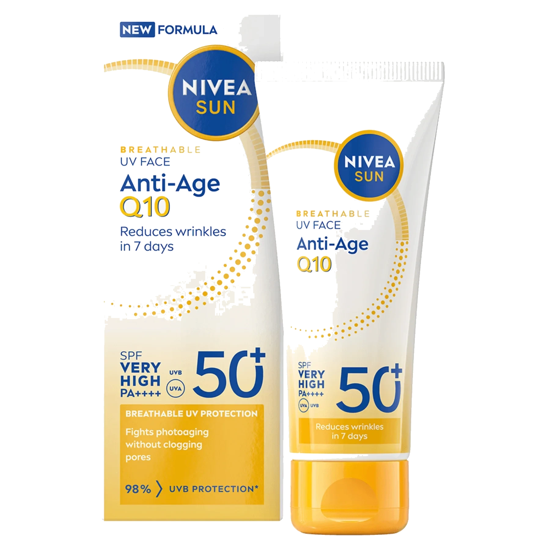 Nivea Solskydd Ansikte UV Face Anti-Age Q10 SPF50+ 40 ml