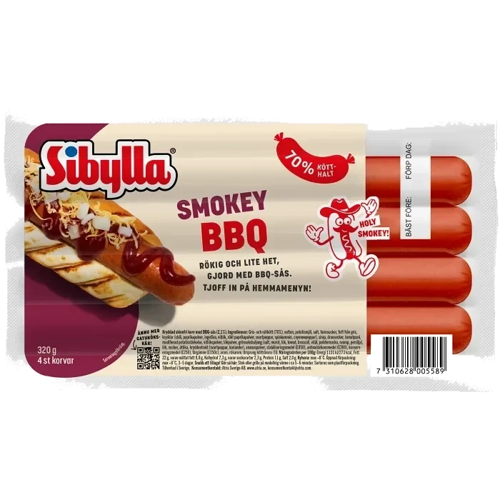 Kryddkorv Smokey BBQ 320g Sibylla