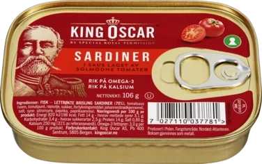 King Oscar Sardiner i Tomat Promo