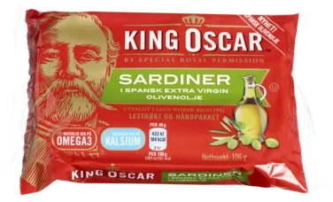 Sardiner i Olje 106g Display King Oscar