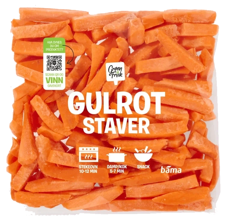 Gulrot Staver 400g