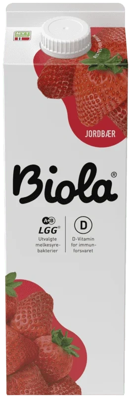 Biola Jordbær 1l Tine