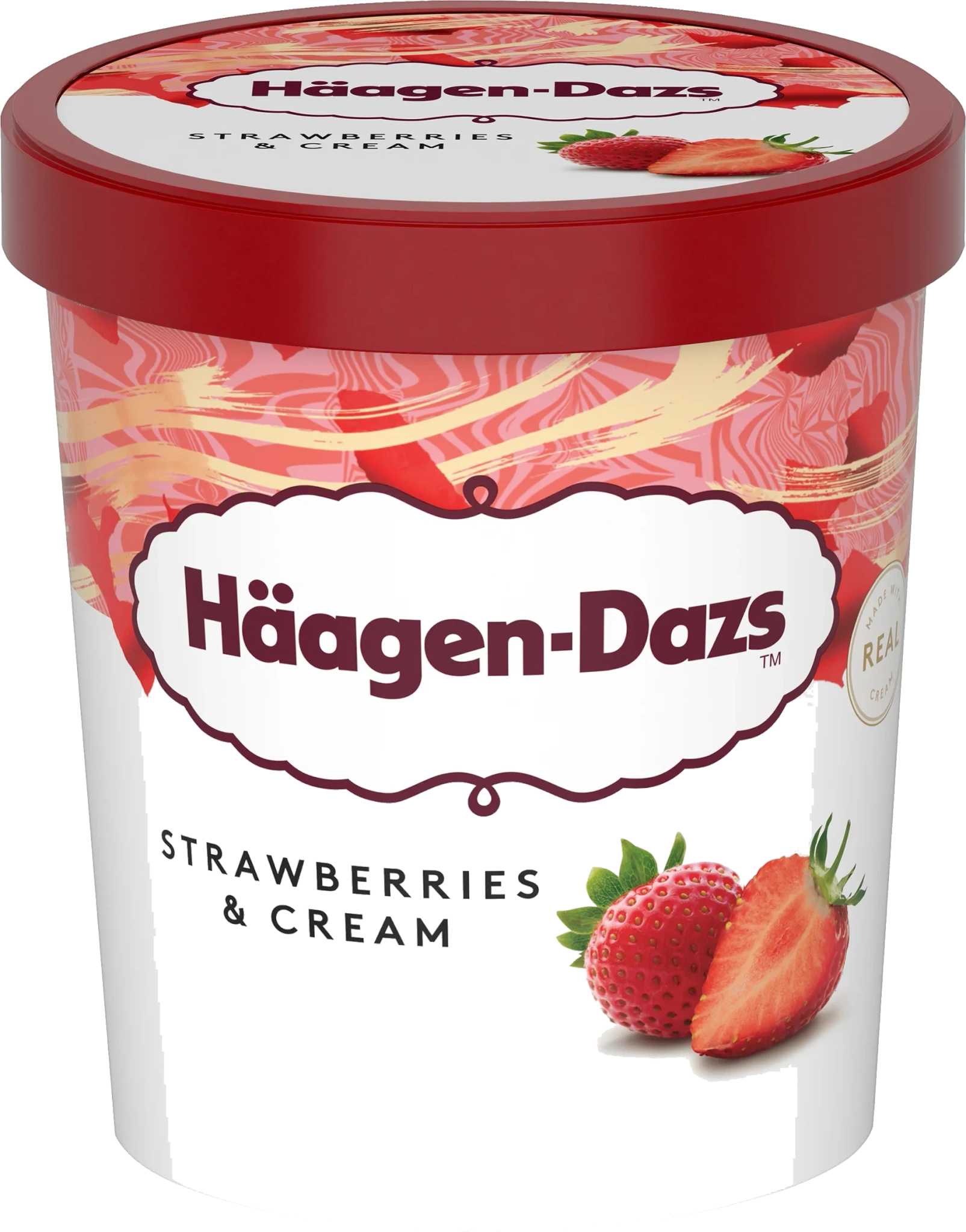 Glass Strawberries & Cream