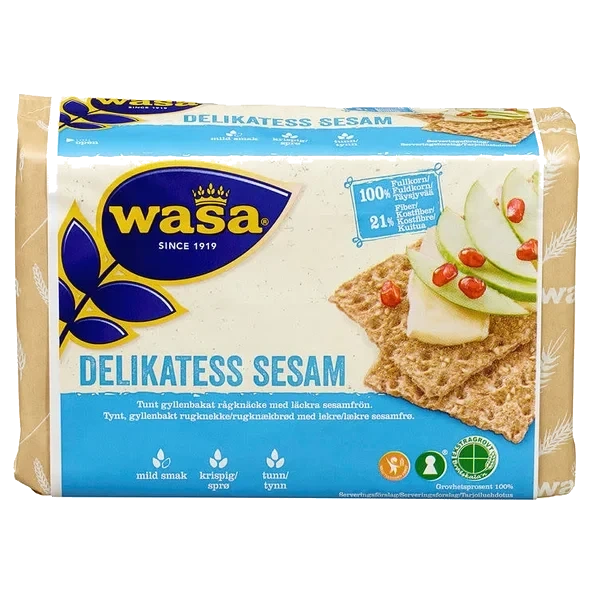 Delikatess Sesam 285 Wasa Knekkebrød