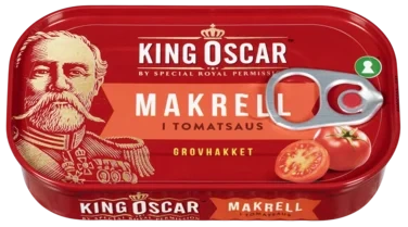 King Oscar Grovrevet Makrell i Tomat 80g - Trau