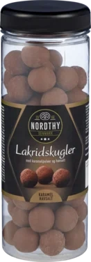Nordthy Lakridskugler Karamel/havsalt Rør 300g
