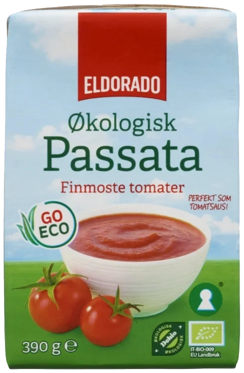 Tomater Passata Økologisk 390g Eldorado