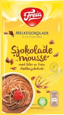 Sjokolademousse med Melkesjokoladebiter 100g Freia
