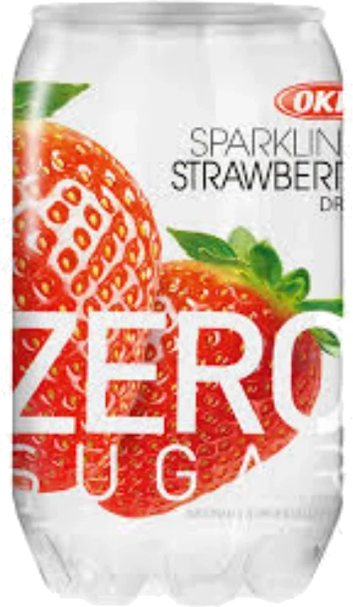 OKF Sparkling Zero Sugar Strawberry 350ml