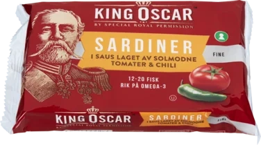 King Oscar Sardiner Tomat & Chili