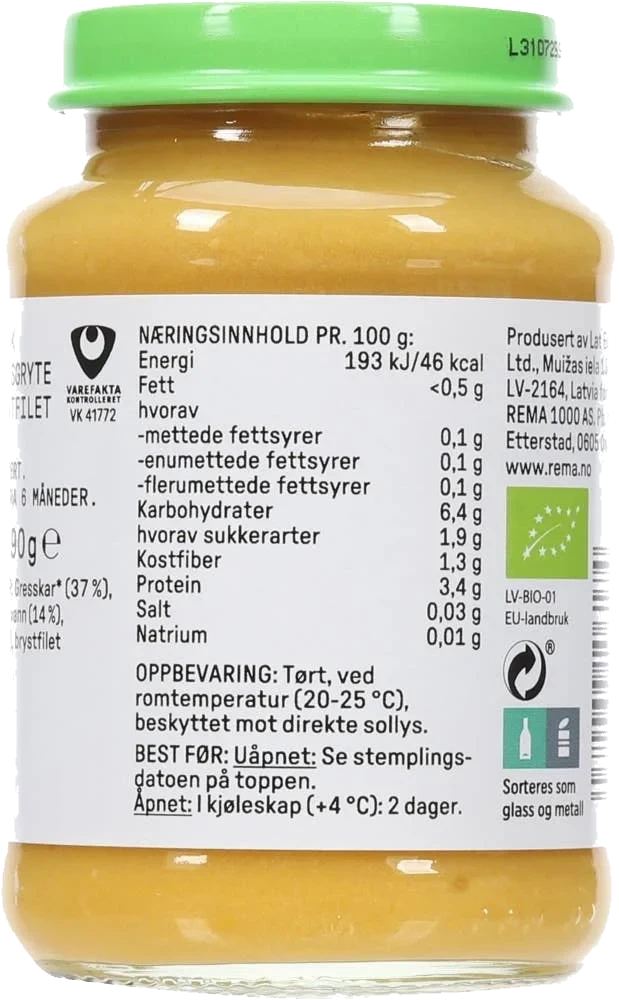 Hønsegryte med grønnsaker
