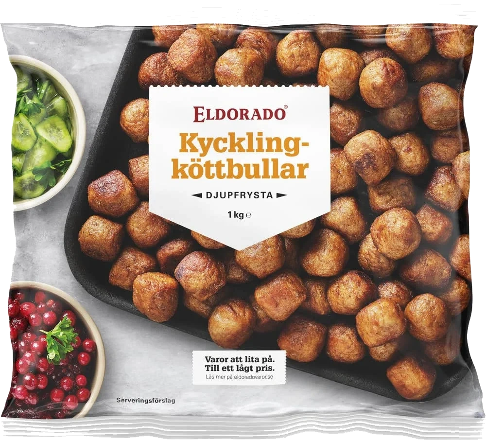 Kycklingköttbulle Fryst