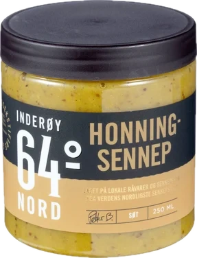 Honningsennep 250ml Inderøy 64° Nord
