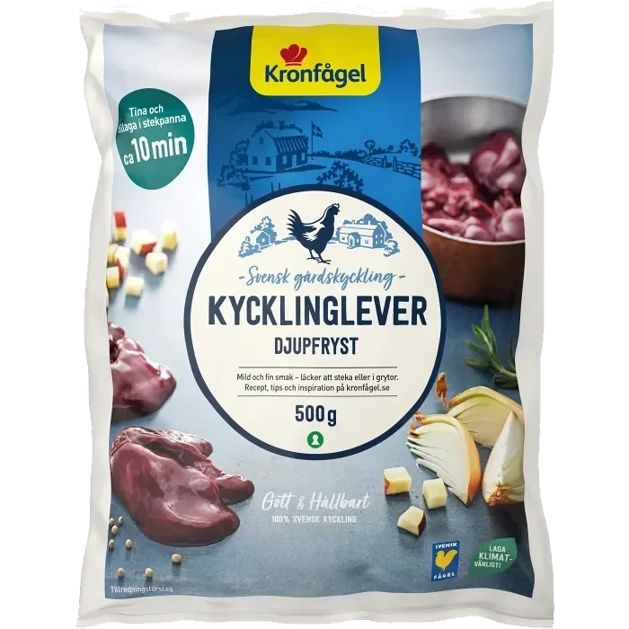 Kycklinglever 500g Kronfågel