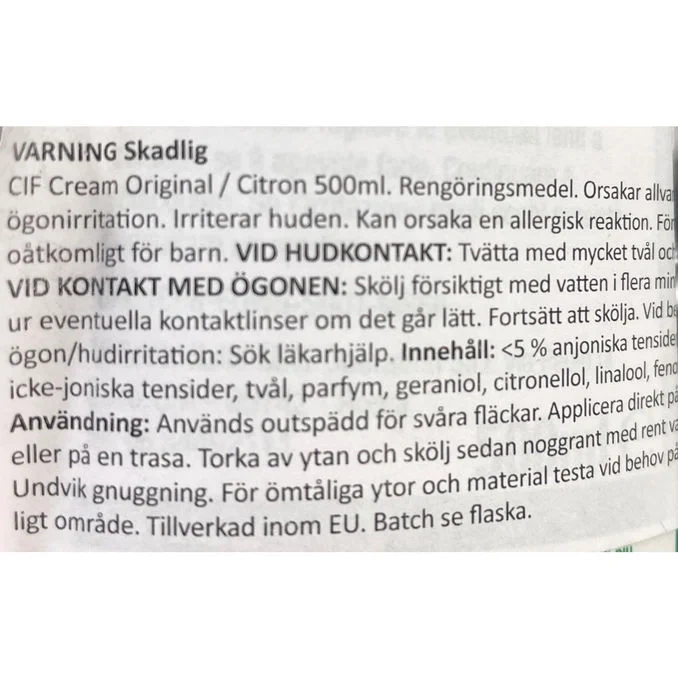 Rengöringskräm