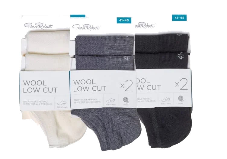 Wool Socks Low Mix 22 41-45 Pierre-Robert