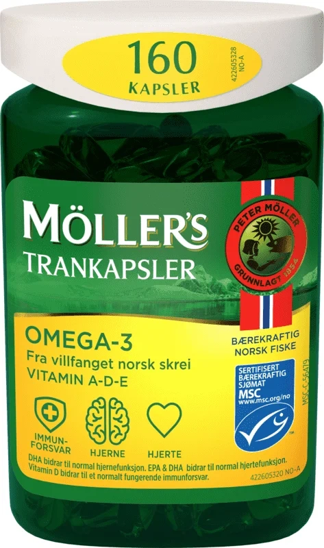 Möller's Trankapsler 160stk