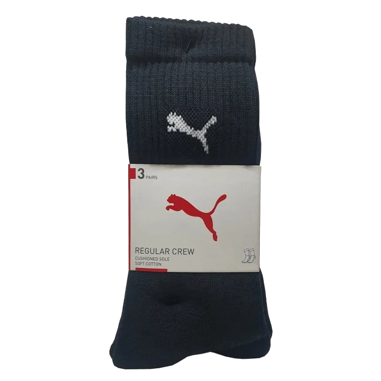Crew Sock 3pk Sort 35/38 Puma
