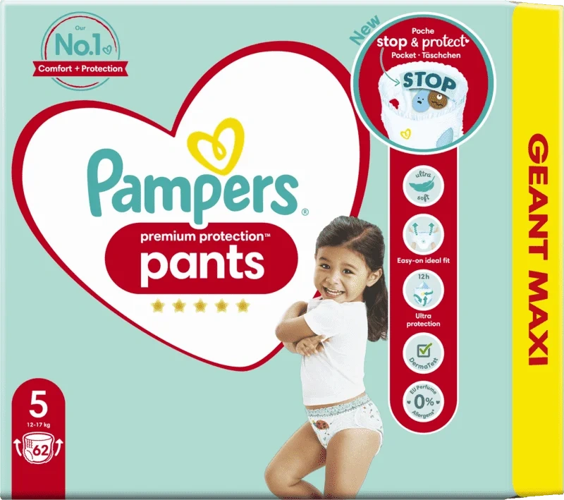 Pampers Premiumprotection Pants S5 12-17kg 60stk