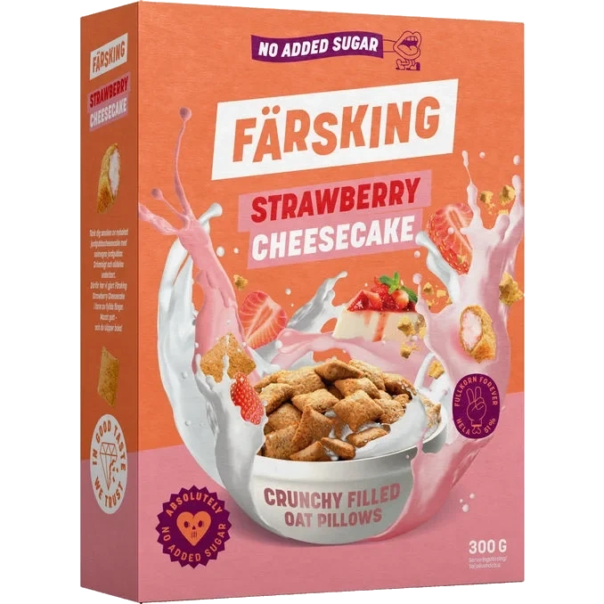 Havrekuddar Strawberry Cheesecake