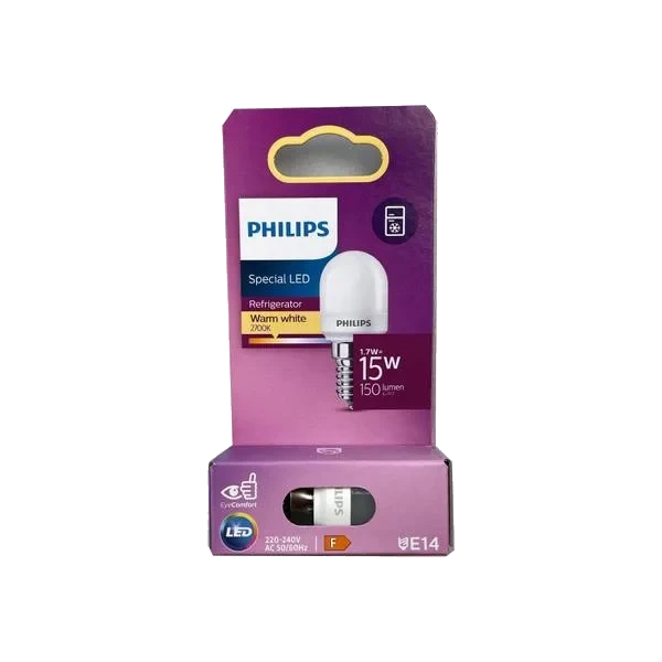 Led Kjøleskapspære 15w E14 Deco T25 Matt Varmhvitt Lys Philips