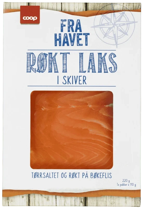 Coop Røkt Laks i Skiver 220g