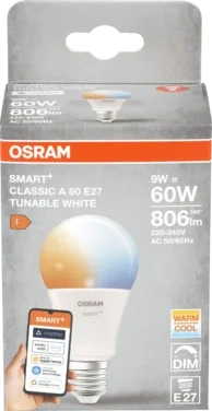 Smart+ Led Lyspære 60 E27 Cla Tw Wifi Matter