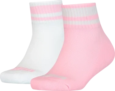 Puma Kids Clyde Quarter 2pk Rosa/hvit 31/34