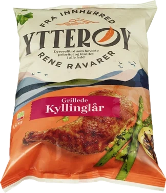 Kyllinglår Grillet 1,8kg Ytterøy Frys Halal