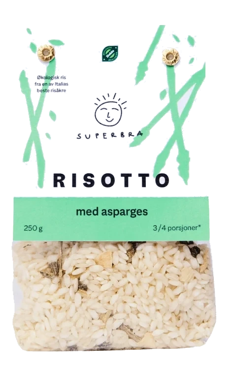 Risotto m/Asparges Økol 250g Superbra