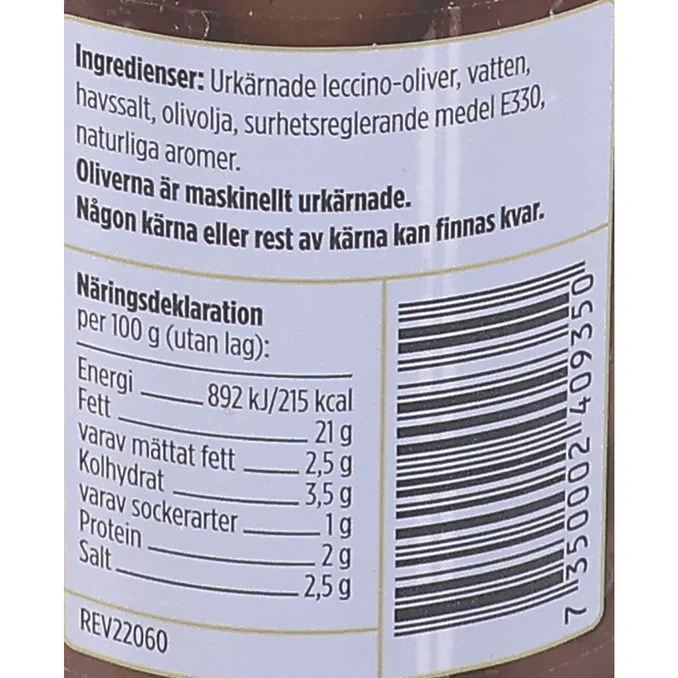 Leccino Urkärnade Oliver