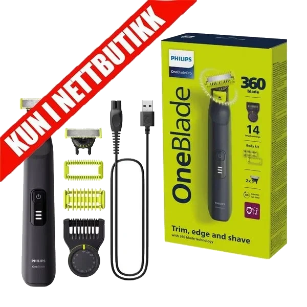 OneBlade Pro 360 Skjegg- og kroppstrimmer QP6542/15