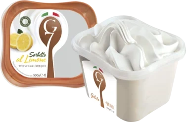 Sitron Sorbet Vegansk 1l G7 Ekte Italiensk Iskrem